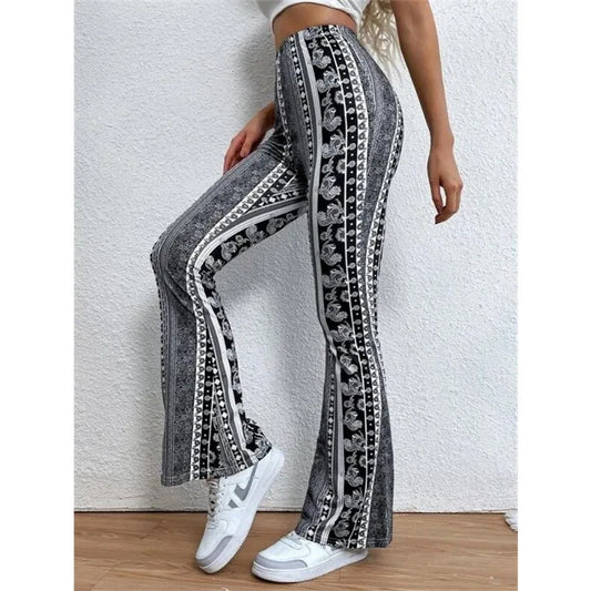 Pantalon Évasé Femme - Style Bohème Vintage