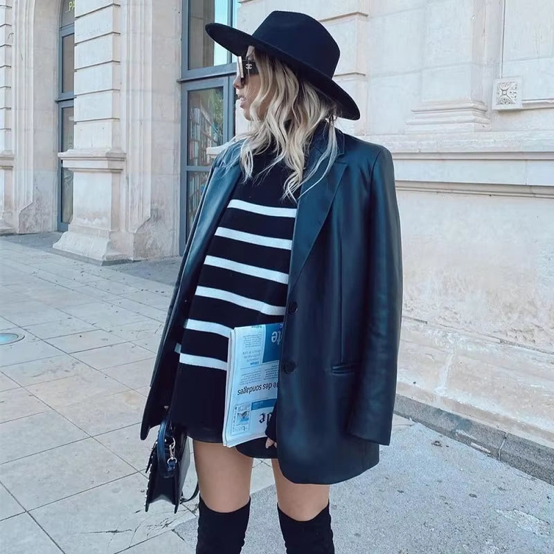 Women's Winter Striped Sweater