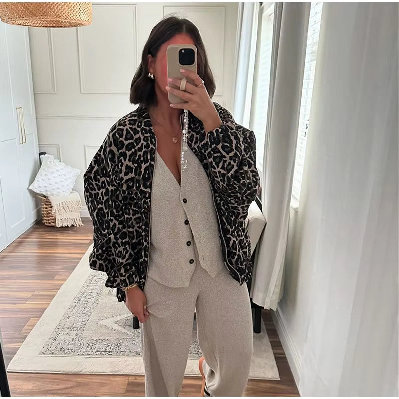 Women's Leopard Jacket