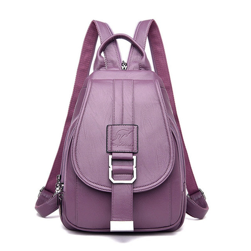 Elegant and Soft Leather Backpack