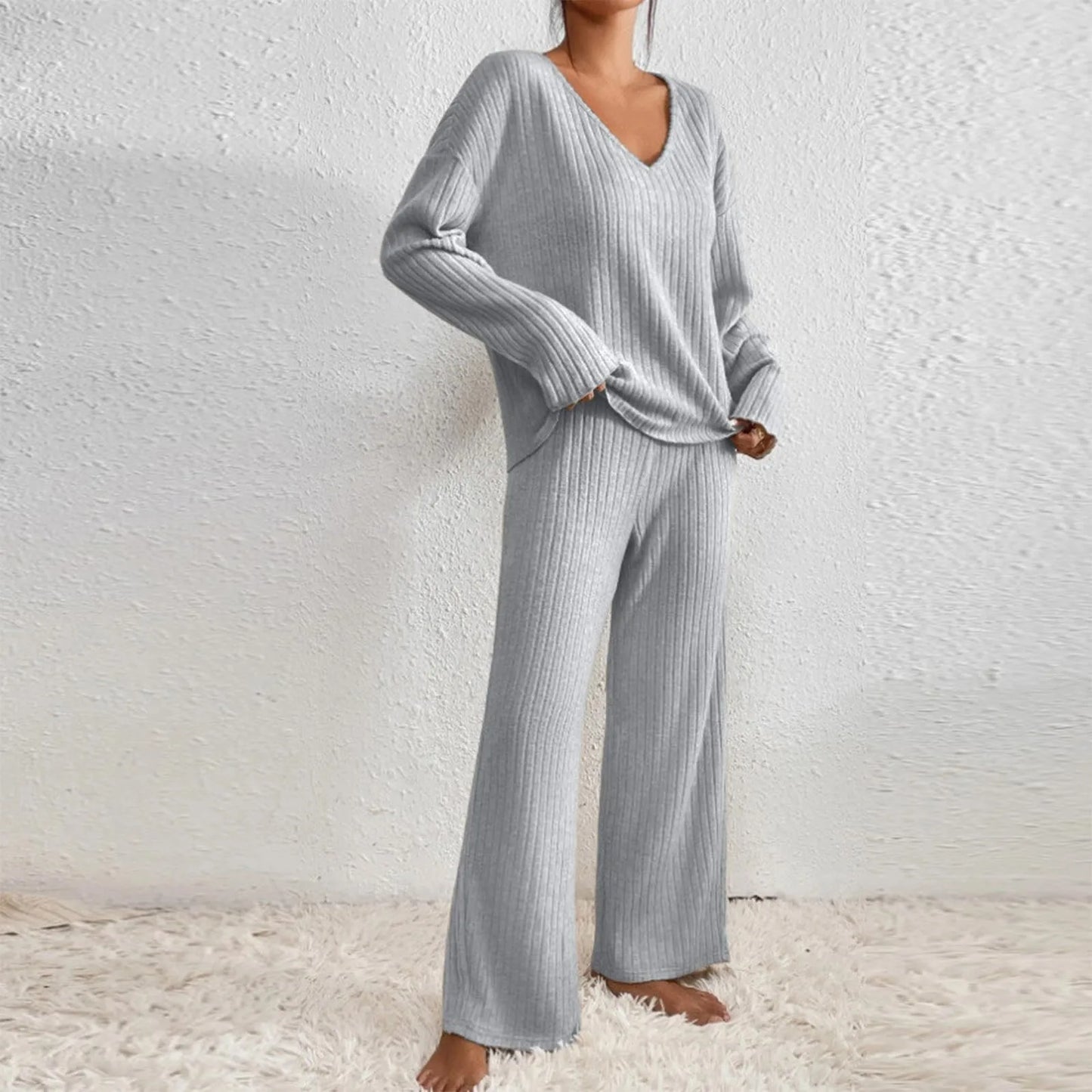 Sophie – Elegant and comfortable ribbed knit set