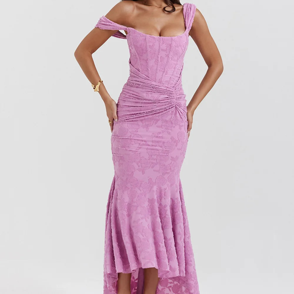 Evening Dress for Women - Off-the-Shoulder