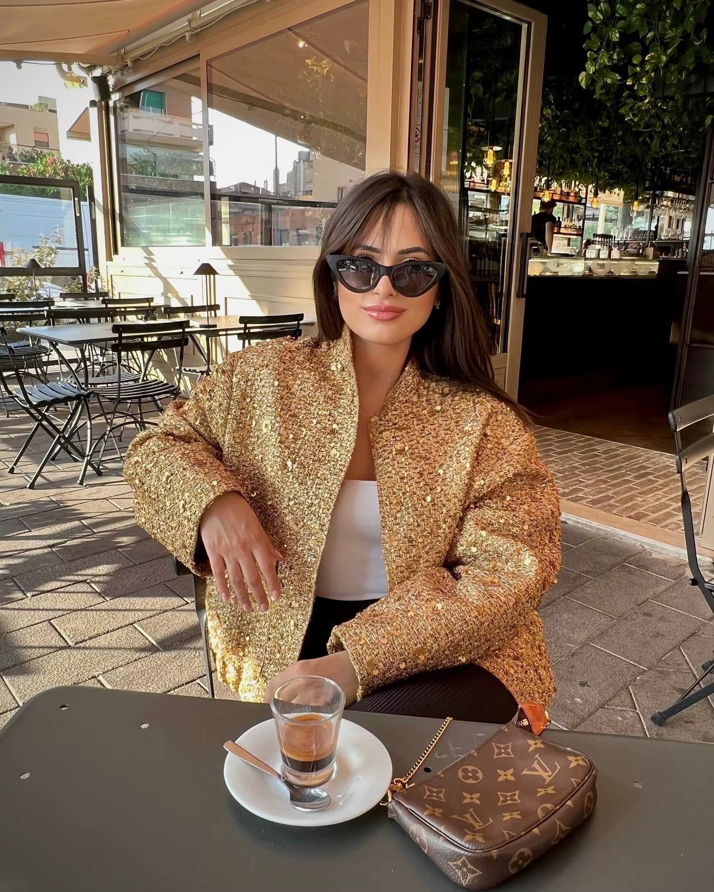 Shiny Sequin Jacket