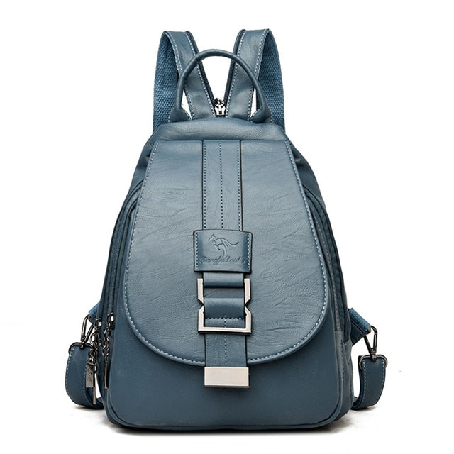 Elegant and Soft Leather Backpack