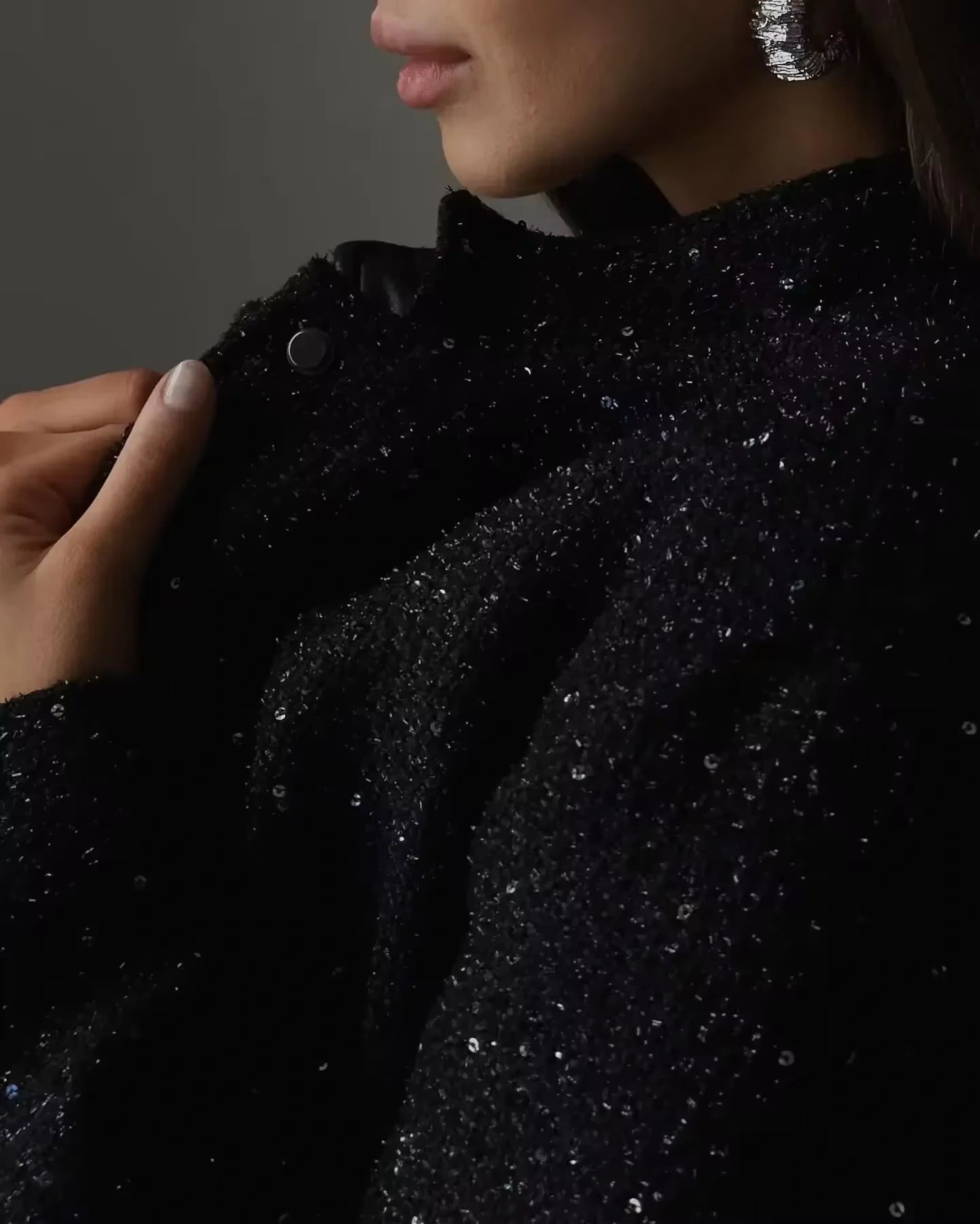 Shiny Sequin Jacket