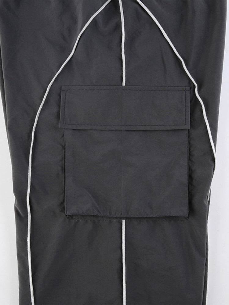 Women's Cargo Pants - Elastic Waistband