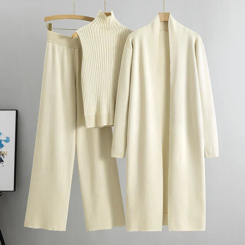 Emma – Ensemble d’hiver doux et élégant trois pièces