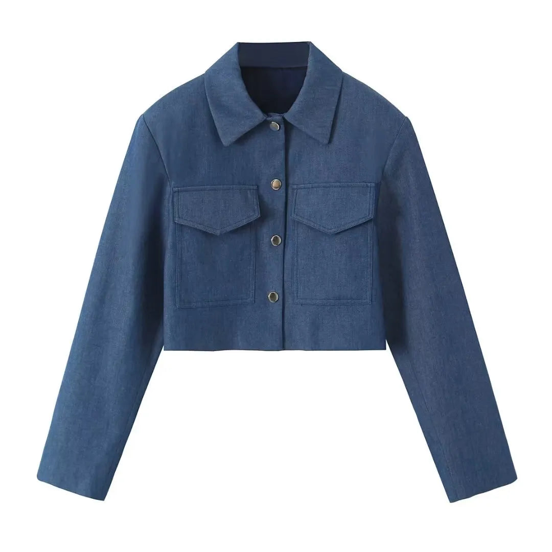 Women's denim streetwear set