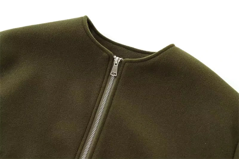 Short Soft Tweed Jacket for Women