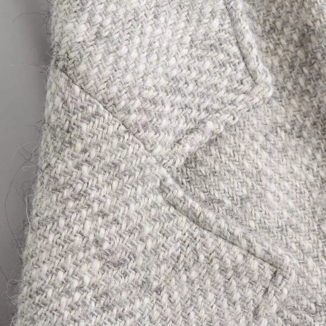 Long Herringbone Coat