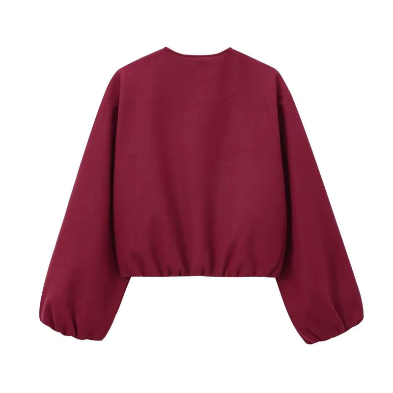 Short Soft Tweed Jacket for Women
