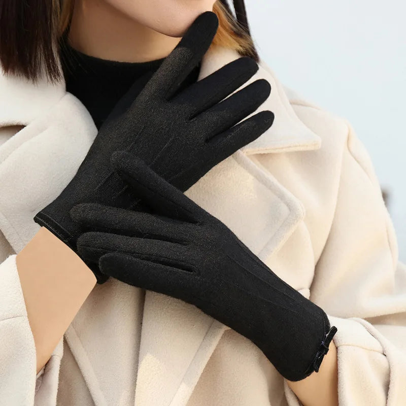 Sophie – Elegant Winter Gloves in Soft Cashmere Touchscreen