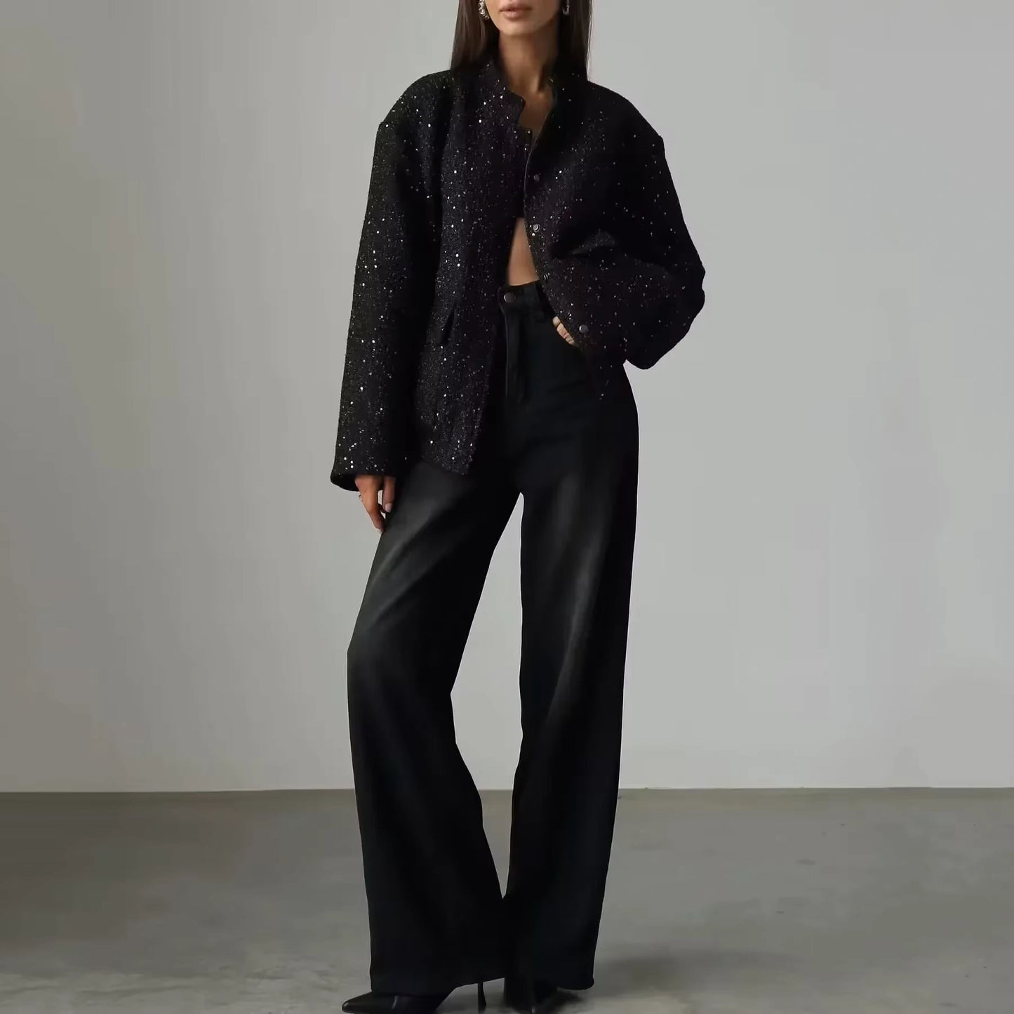 Shiny Sequin Jacket