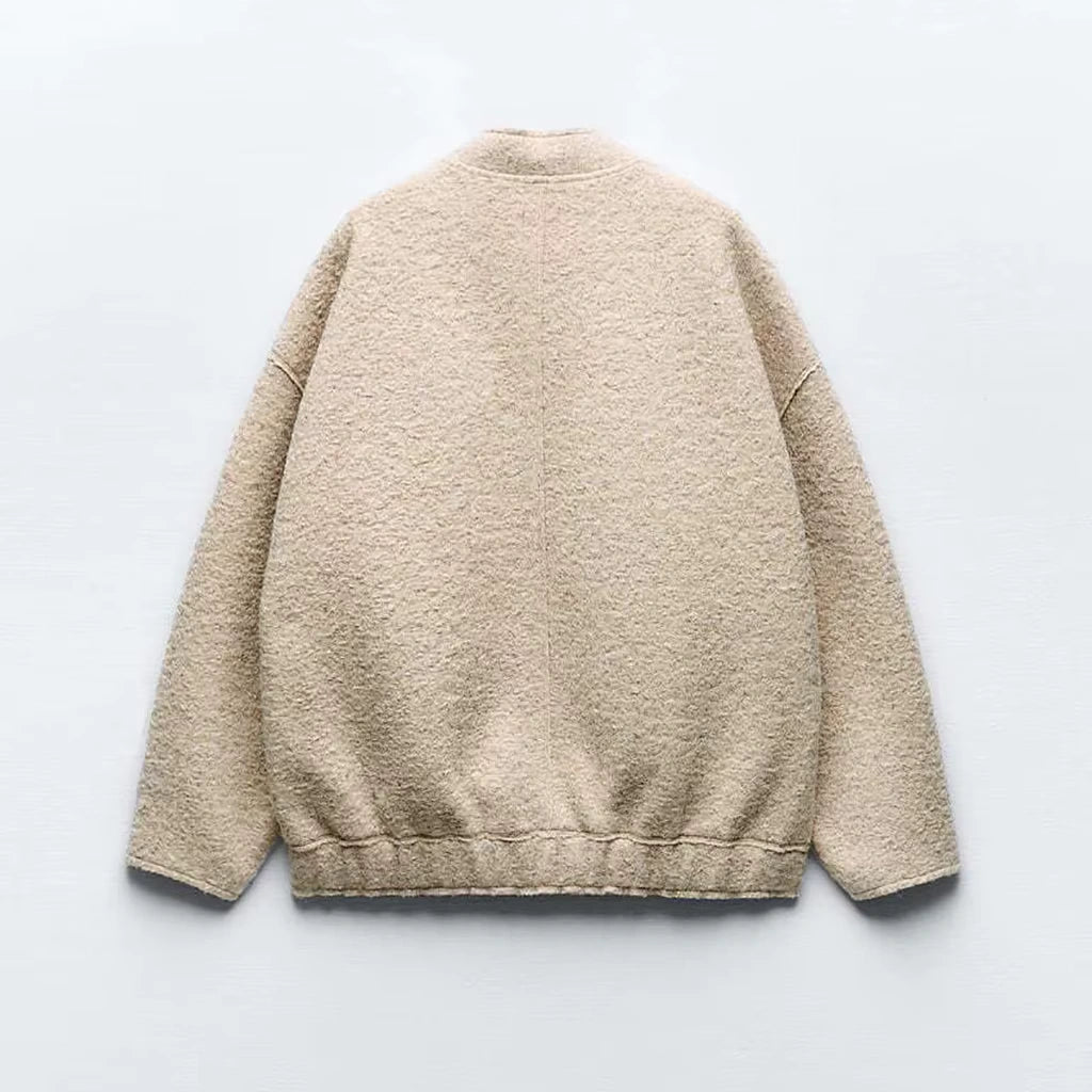 Oversized Zip Bomber Jacket