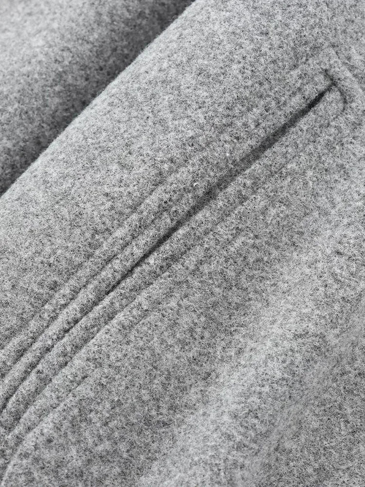 Léa – Elegant bomber in soft gray fabric