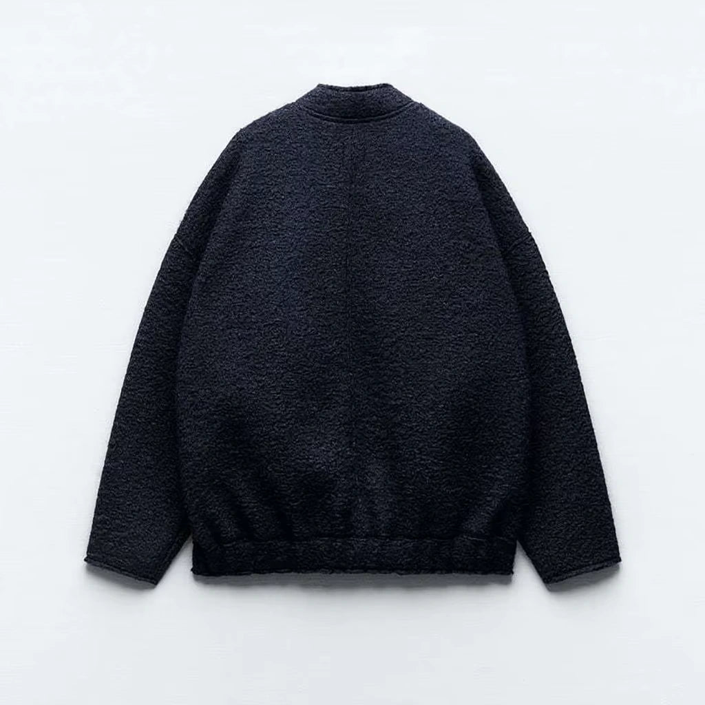 Oversized Zip Bomber Jacket
