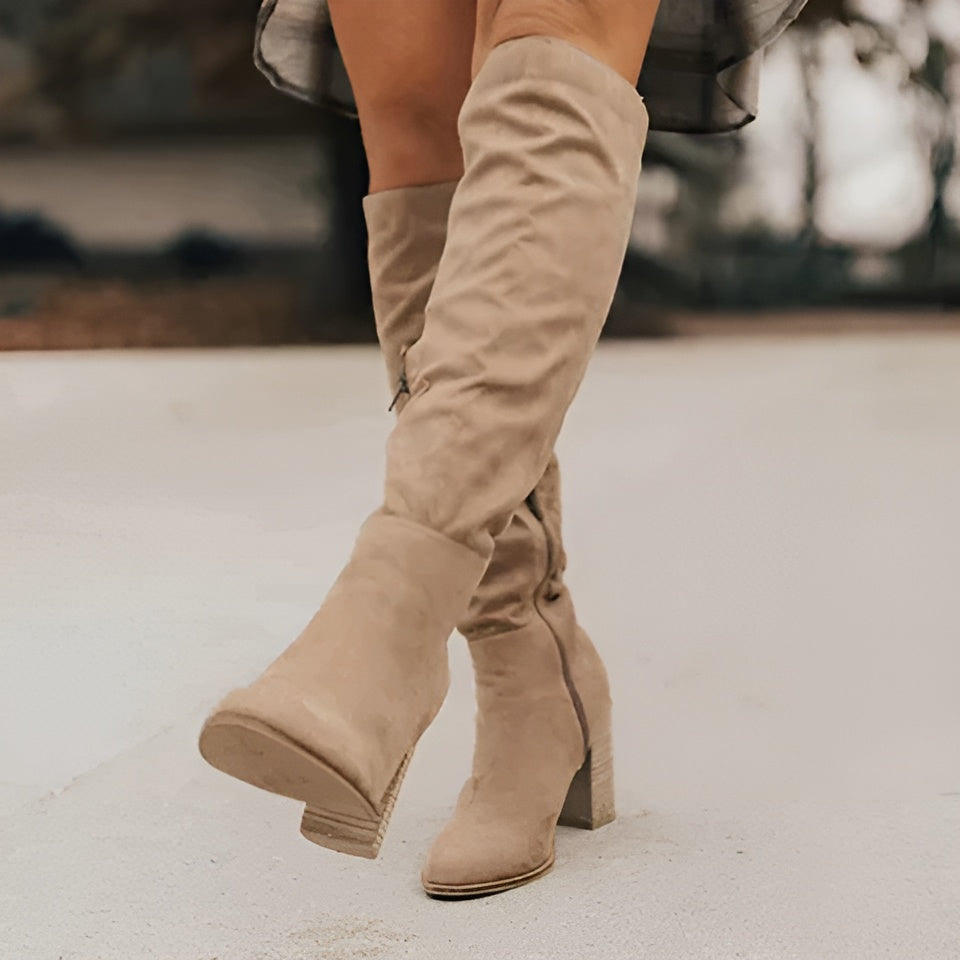 Emma – Elegant high boots in soft leather