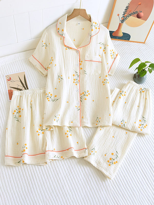 Emma Douce Élégante Pyjama en Coton
