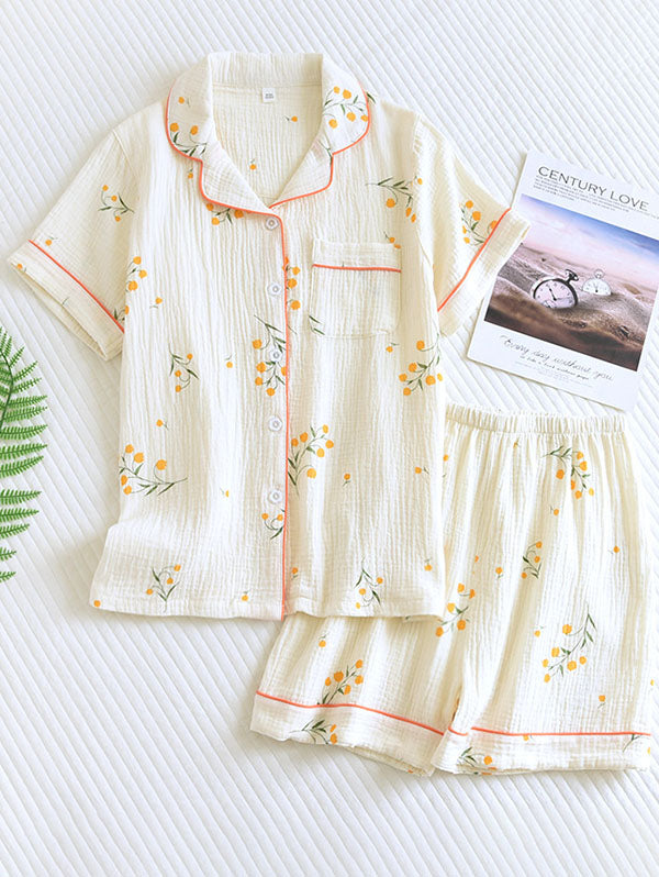 Emma Douce Élégante Pyjama en Coton