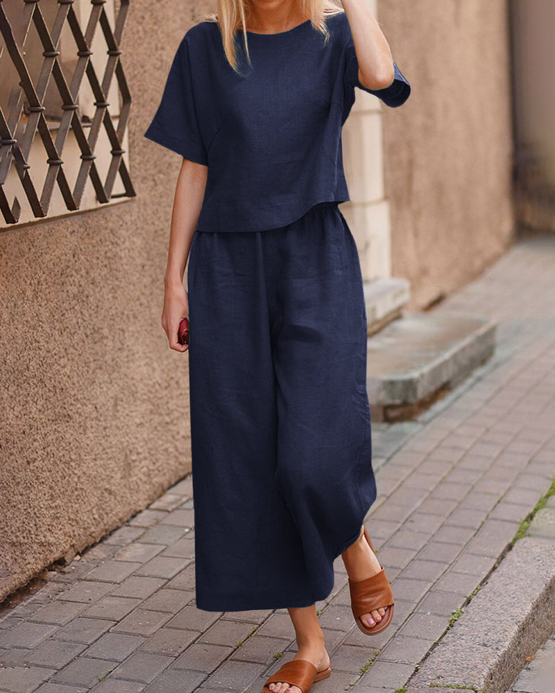 Léa – Elegant and Lightweight Breathable Linen Set