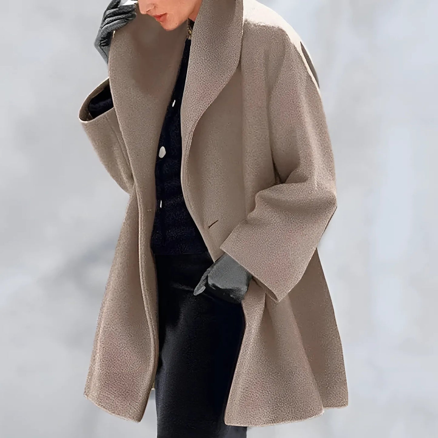 Sophie – Élégant manteau d’hiver à capuche pour femme