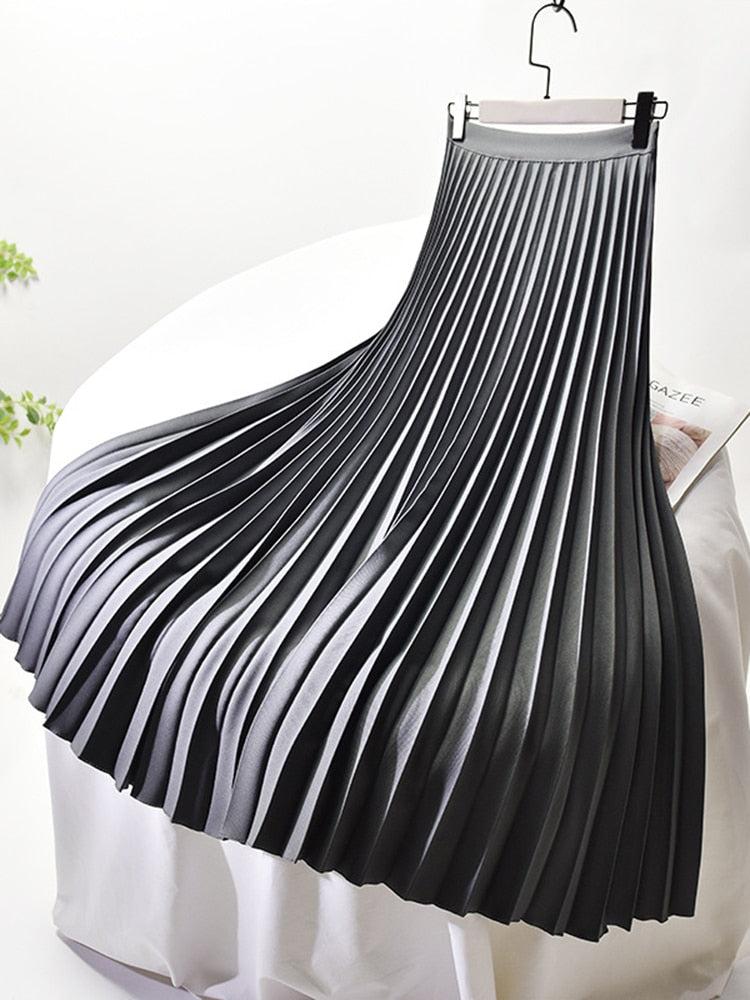 Emma Elegant Pleated High-Waisted Skirt