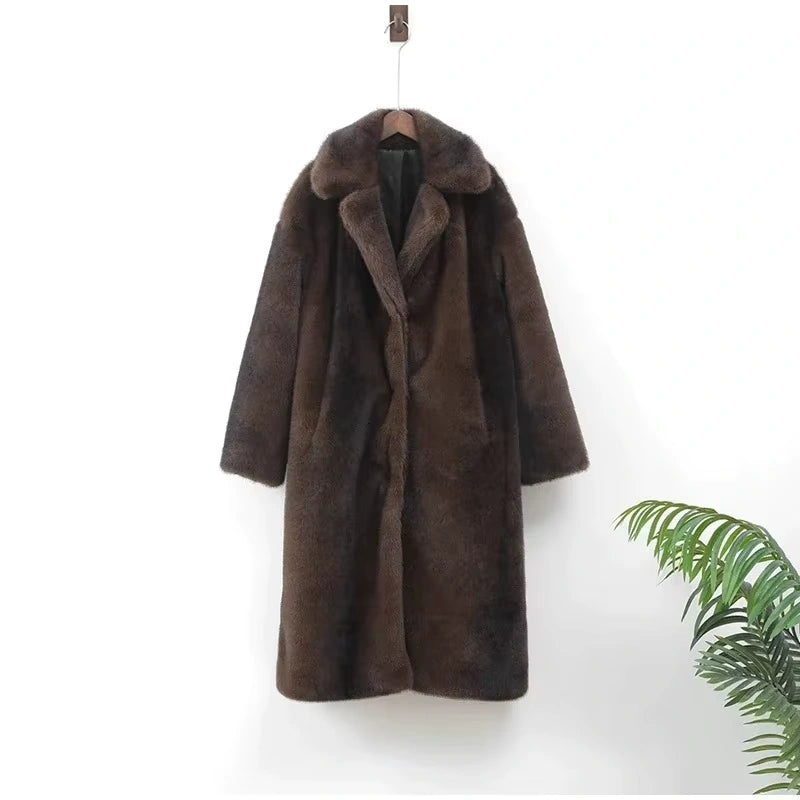Long Faux Fur Coat