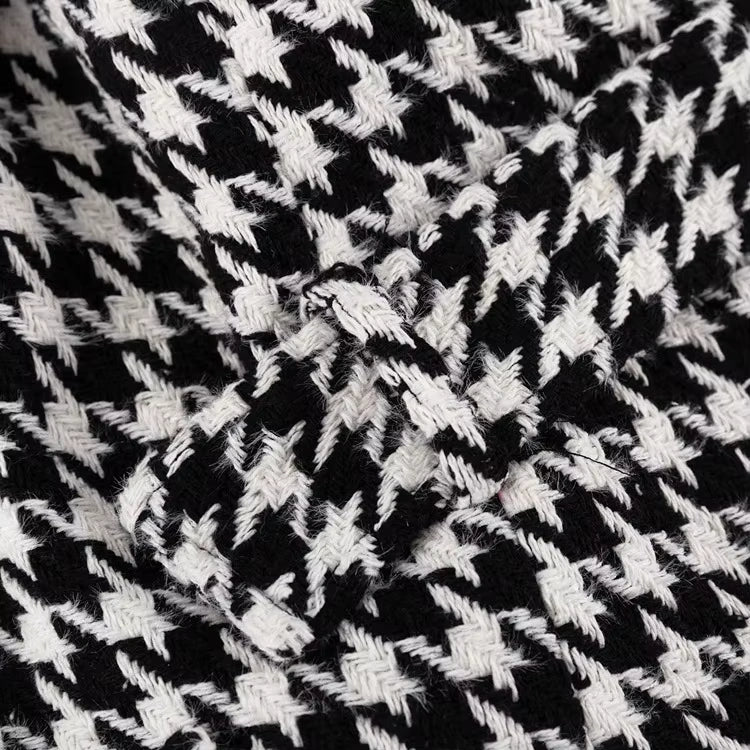 Checked Wool Coat