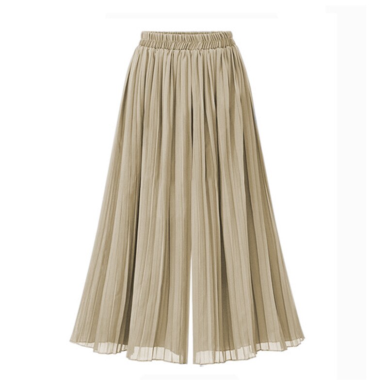 Women's Palazzo Pants - Fluid Pleated