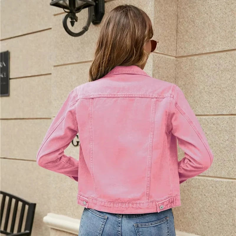 Women's Buttoned Denim Jacket