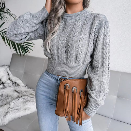 Suéter de hilo suave para mujer