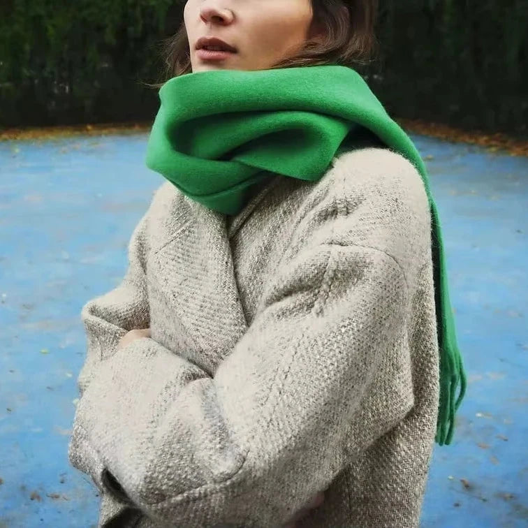 Long Herringbone Coat