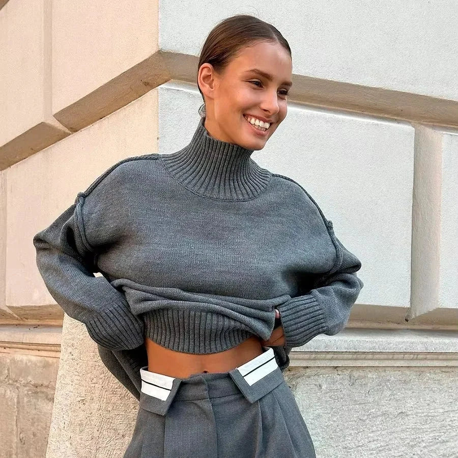 Women's Monochrome Turtleneck