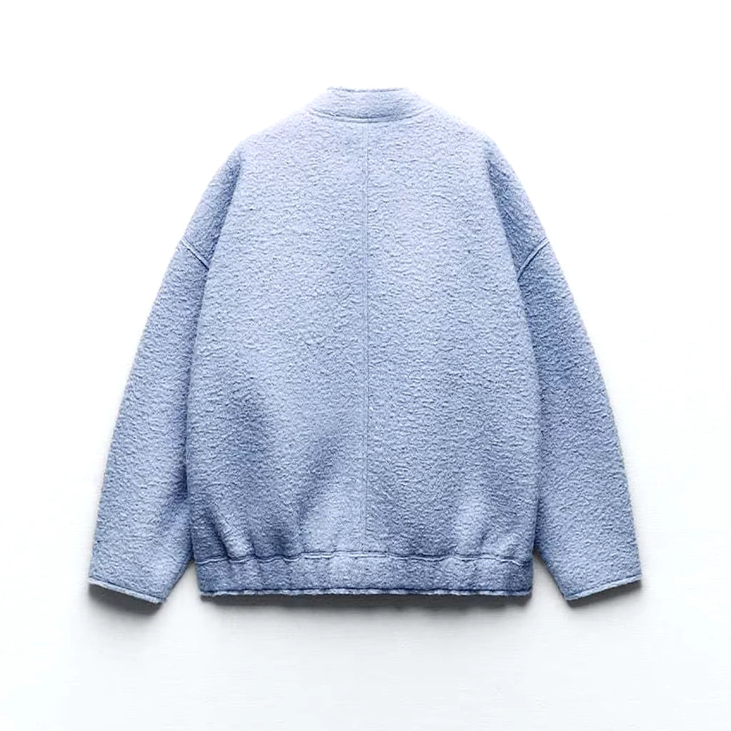 Oversized Zip Bomber Jacket