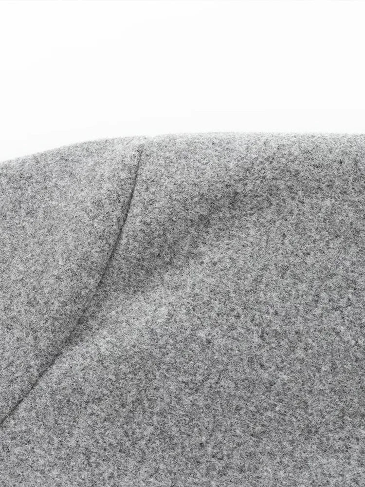 Léa – Elegant bomber in soft gray fabric