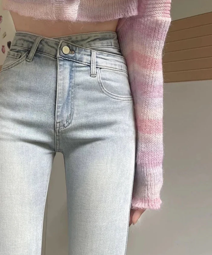 Flared jeans for women - High waist Bootcut fit