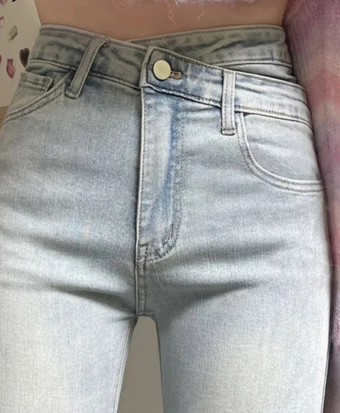 Flared jeans for women - High waist Bootcut fit