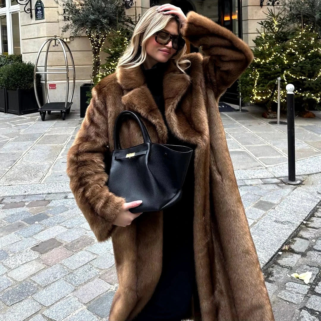 Long Faux Fur Coat
