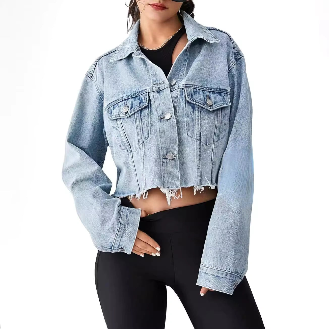 Short Jacket with Fringe