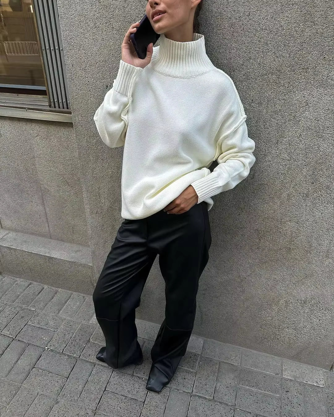 Women's Monochrome Turtleneck