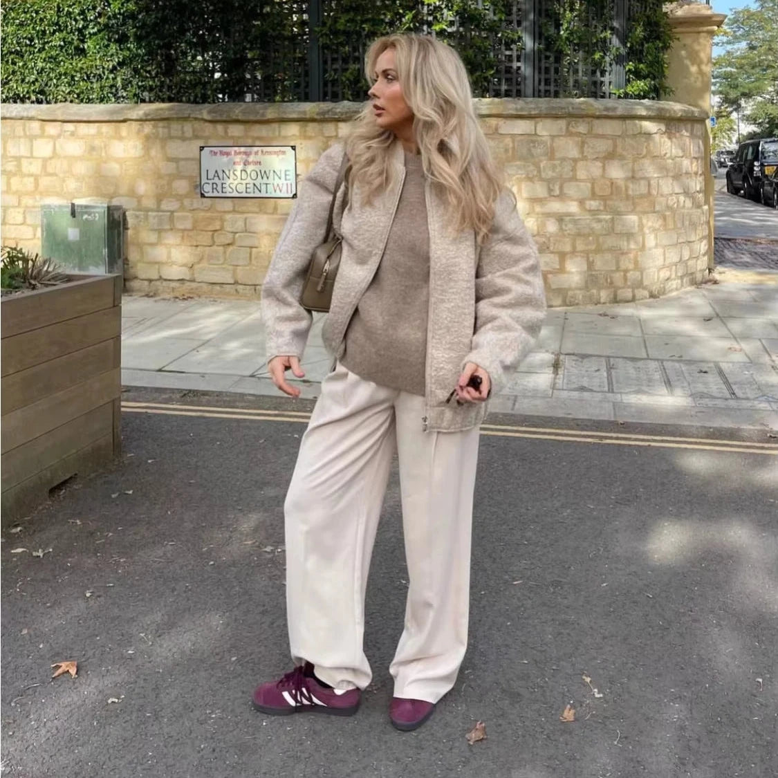 Oversized Zip Bomber Jacket