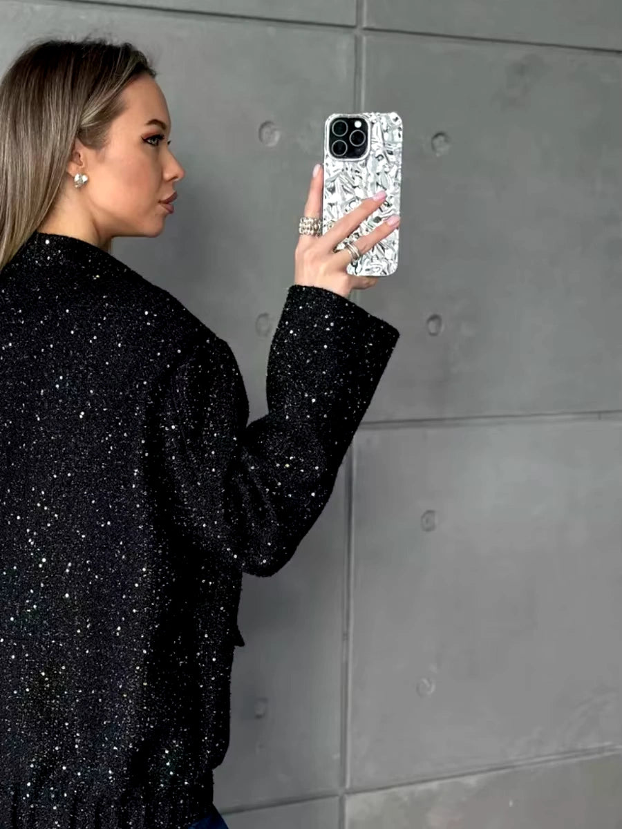 Shiny Sequin Jacket