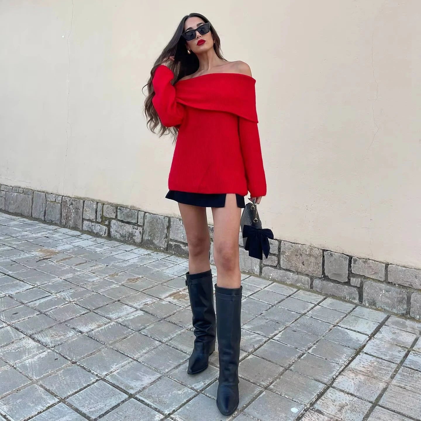 Women's Strapless Winter Dress