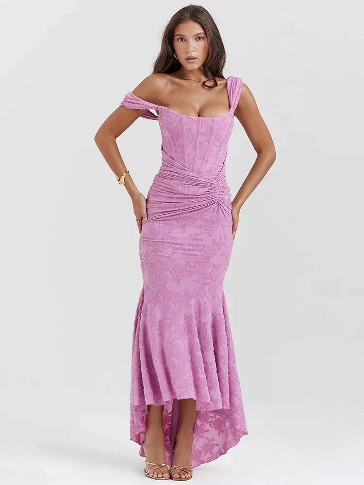 Evening Dress for Women - Off-the-Shoulder