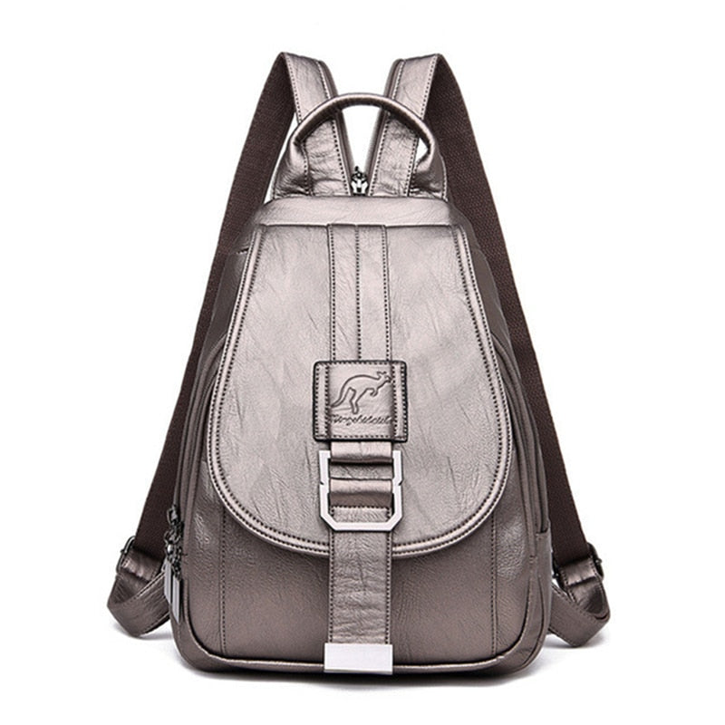 Elegant and Soft Leather Backpack
