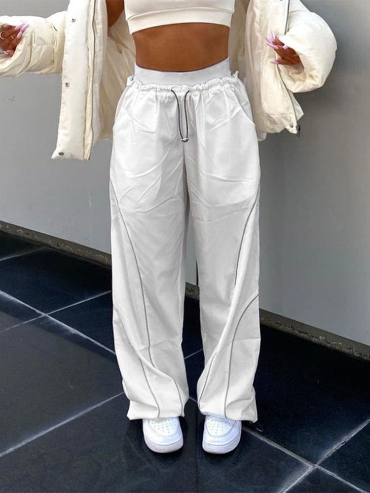 Women's Cargo Pants - Elastic Waistband