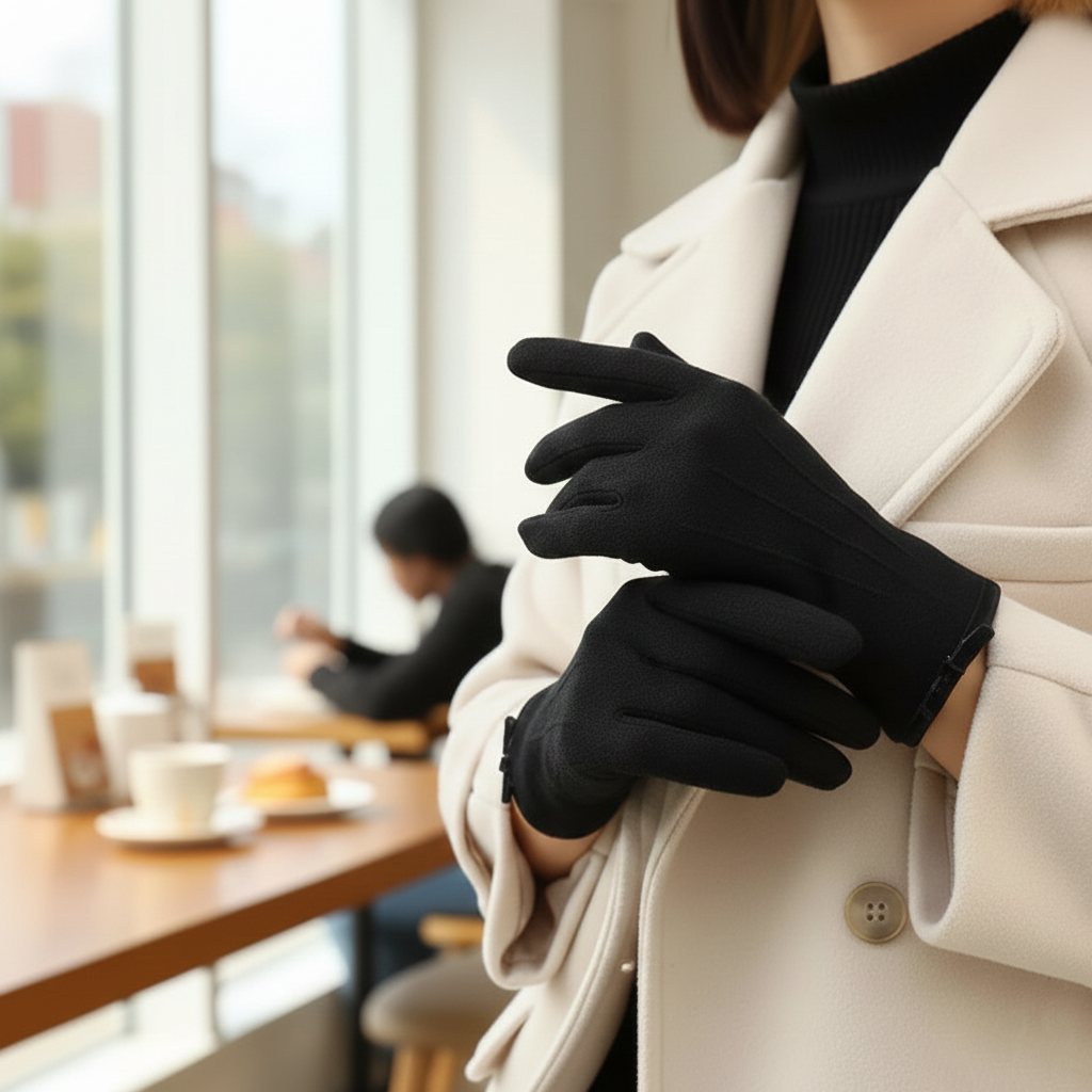 Sophie – Élégantes Gants d’Hiver en Cachemire Doux Touchscreen