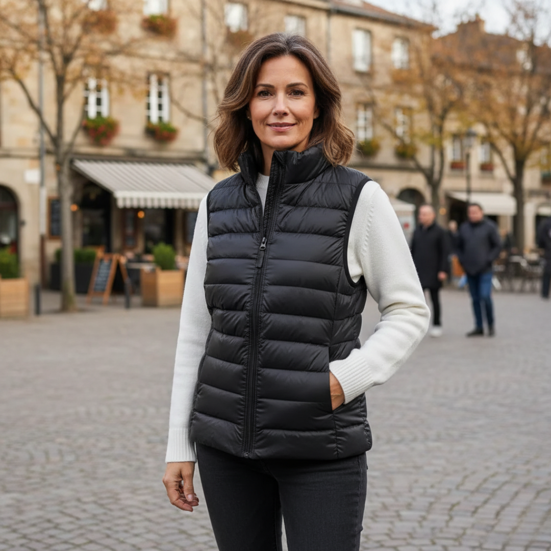 Emma – Lightweight and elegant sleeveless quilted jacket