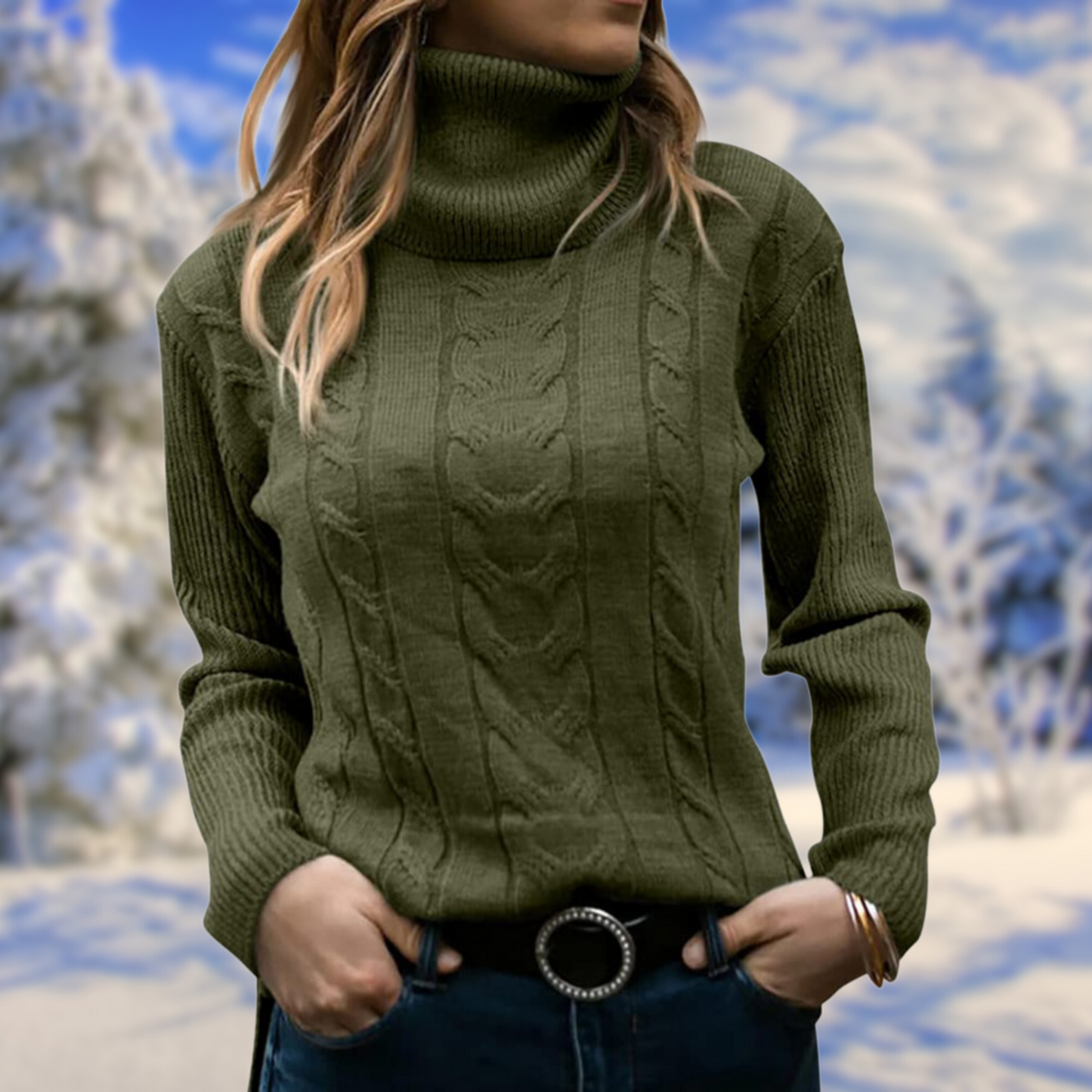 Emma – Elegant and warm twisted turtleneck sweater