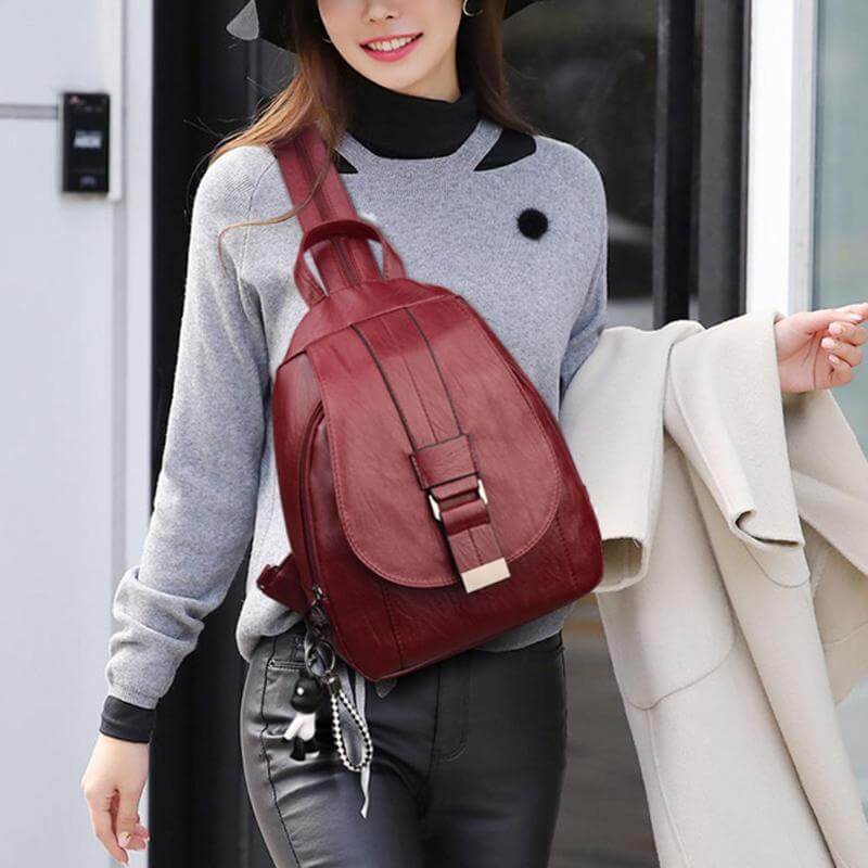 Elegant and Soft Leather Backpack